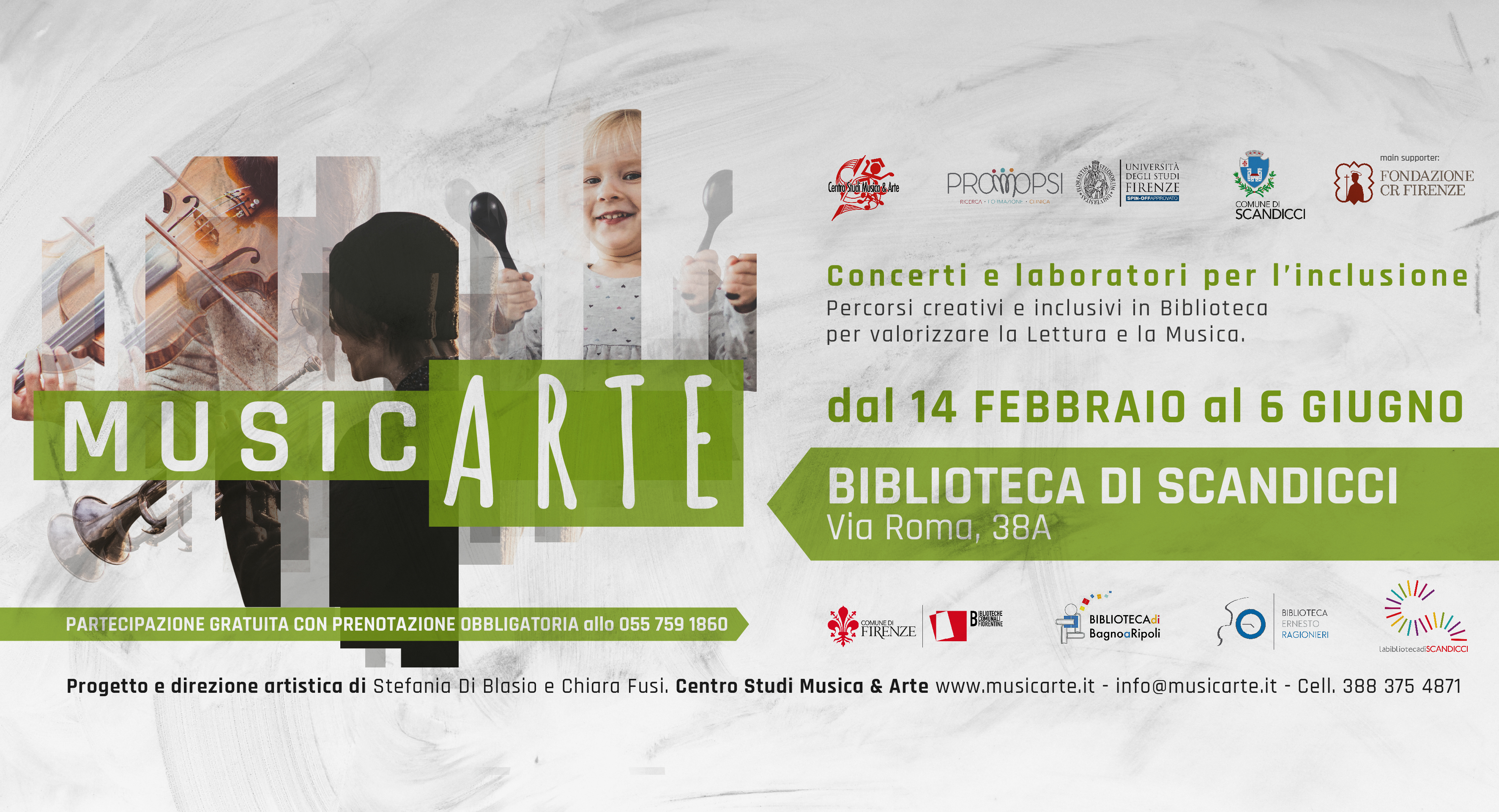 Biblioteca comunale · LABORATORI MUSICALI PER BAMBINI DA 0 A 6 ANNI