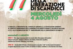 La locandina del 77esimo della Liberazione di Scandicci