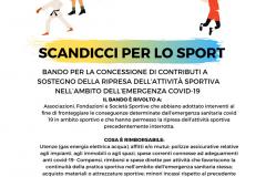 Locandina con Bando per contributi alle società sportive