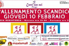 La locandina di Corri con noi a Scandicci del 10 febbraio 2022