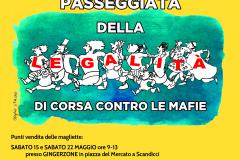 La locandina della Passeggiata della Legalità 2021