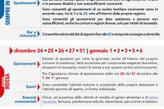 Le regole anti covid dal 24.12 al 6.1 (sintesi di Anci Toscana)