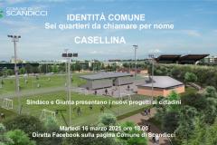 La grafica dell'assemblea online su Casellina di martedì 16 marzo 2021 alle 18 (in diretta sul canale Facebook del Comune di Scandicci)