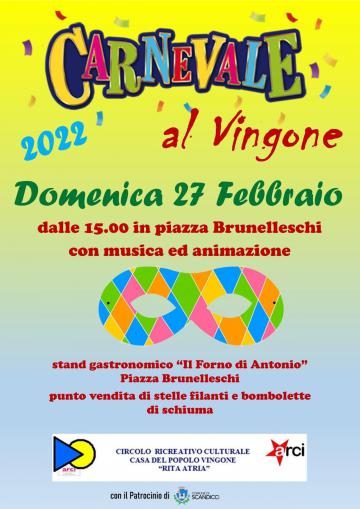 La locandina del Carnevale al Vingone