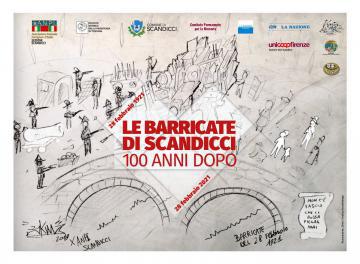 La locandina del centesimo anniversario delle Barricate di Scandicci