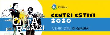 La locandina dei Centri Estivi 2020