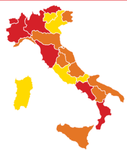 La divisione in zone dell'Italia