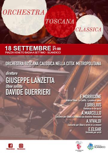La locandina del concerto dell'Orchestra Toscana Classica