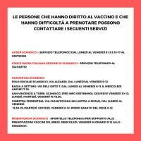 L'elenco delle associazioni che organizzano servizi di ausilio alle prenotazioni online per i vaccini