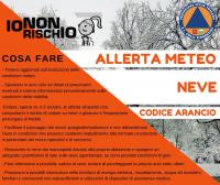 Allerta meteo neve arancio