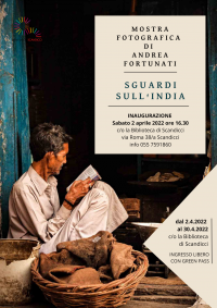 Fotografia, in Biblioteca dal 2 al 30 aprile la mostra “Sguardi sull’India” di Andrea Fortunati