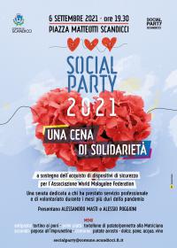 La locandina del Social Party 2021